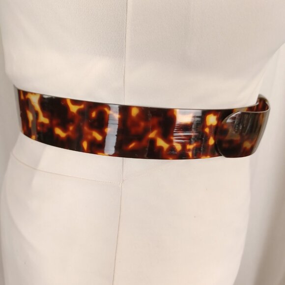Vintage 70s Faux Tortoiseshell Belt, 31 - 35\